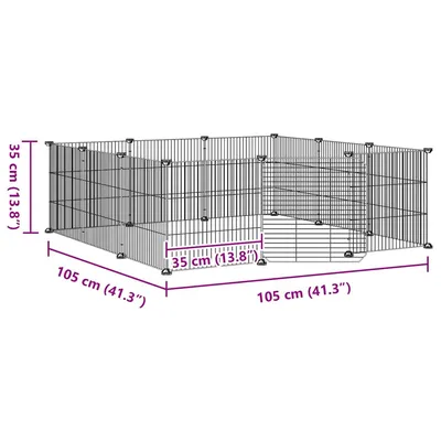 vidaXL cage pour animaux de compagnie Acier