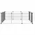 vidaXL cage pour animaux de compagnie Acier vidaXL cage pour animaux de compagnie Acier