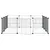 vidaXL cage pour animaux de compagnie Acier vidaXL cage pour animaux de compagnie Acier