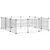 vidaXL cage pour animaux de compagnie Acier vidaXL cage pour animaux de compagnie Acier