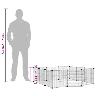 vidaXL cage pour animaux de compagnie Acier vidaXL cage pour animaux de compagnie Acier