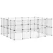 vidaXL cage pour animaux de compagnie Acier