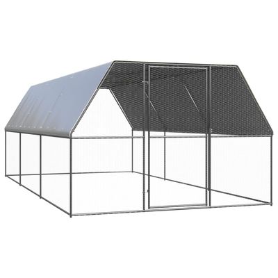 vidaXL cage à poules Acier