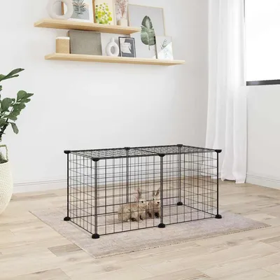 vidaXL cage pour animaux de compagnie Acier
