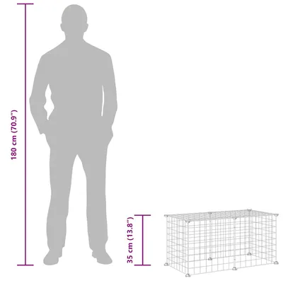vidaXL cage pour animaux de compagnie Acier vidaXL cage pour animaux de compagnie Acier