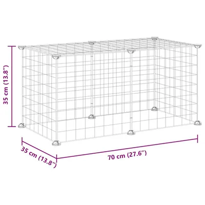 vidaXL cage pour animaux de compagnie Acier