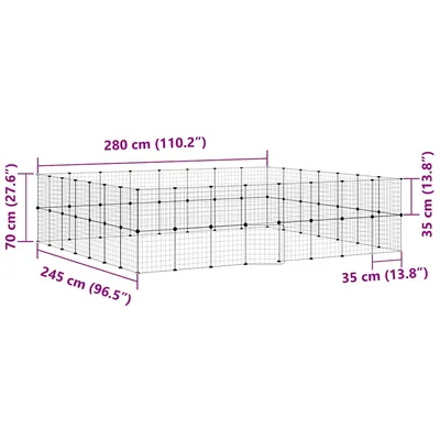 vidaXL cage pour animaux de compagnie Acier vidaXL cage pour animaux de compagnie Acier