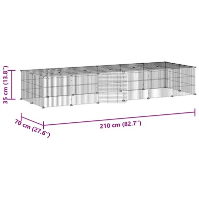 vidaXL cage pour animaux de compagnie Acier vidaXL cage pour animaux de compagnie Acier