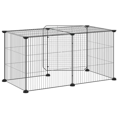 vidaXL cage pour animaux de compagnie Acier