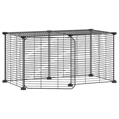 vidaXL cage pour animaux de compagnie Acier