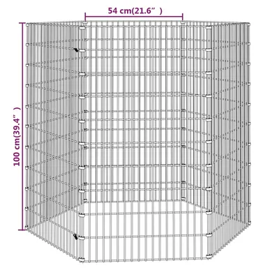 vidaXL enclos pour animaux Fer