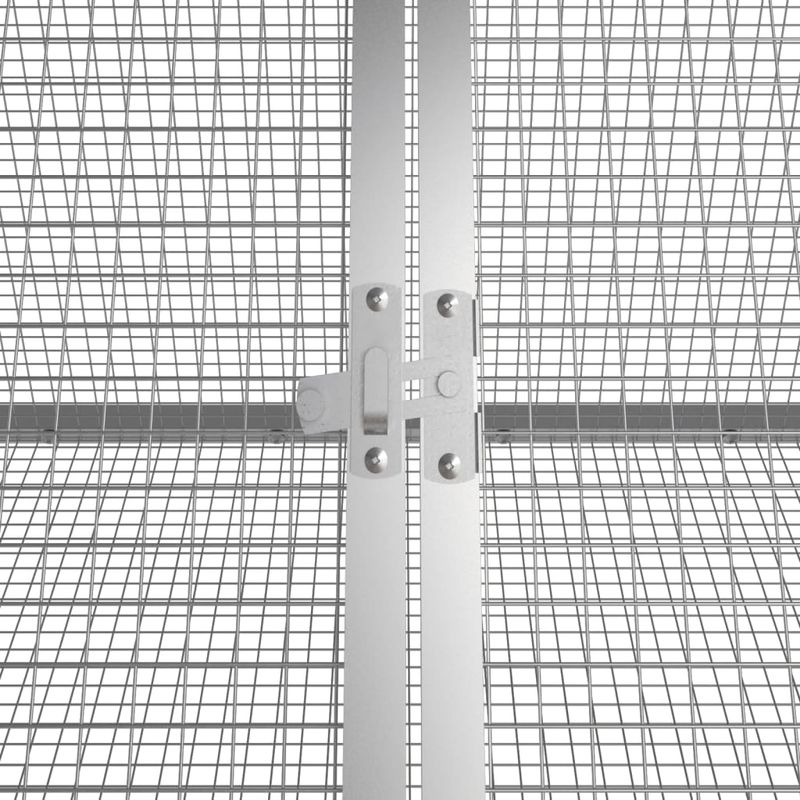 vidaXL cage à lapin Acier