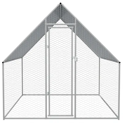 vidaXL cage pour poulets Acier