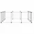 vidaXL cage pour animaux de compagnie Acier