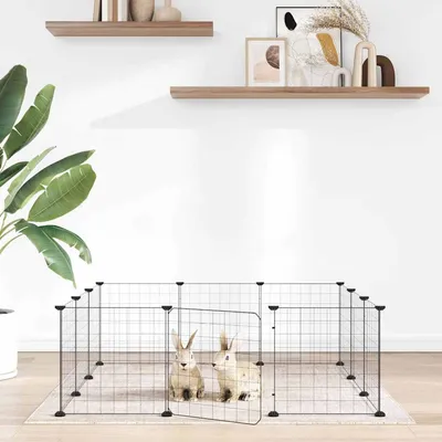 vidaXL cage pour animaux de compagnie Acier vidaXL cage pour animaux de compagnie Acier