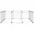 vidaXL cage pour animaux de compagnie Acier