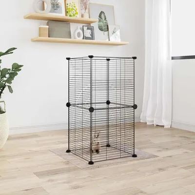 vidaXL cage pour animaux de compagnie Acier