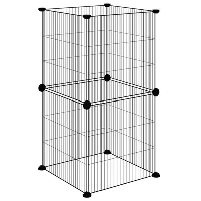 vidaXL cage pour animaux de compagnie Acier