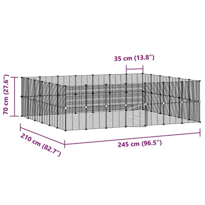 vidaXL cage pour animaux de compagnie Acier