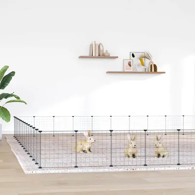 vidaXL cage pour animaux de compagnie Acier vidaXL cage pour animaux de compagnie Acier
