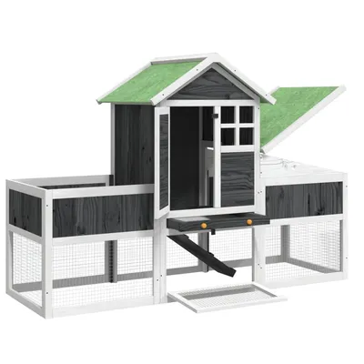 vidaXL clapier Bois de pin