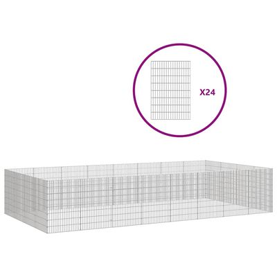 vidaXL enclos pour animaux Fer