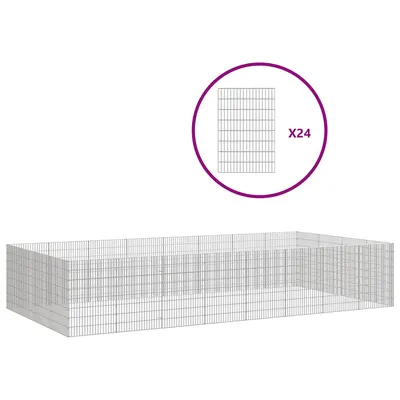 vidaXL enclos pour animaux Fer vidaXL enclos pour animaux Fer