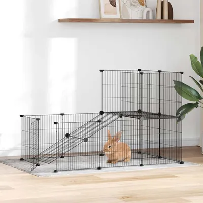 vidaXL cage pour animaux de compagnie Acier