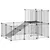 vidaXL cage pour animaux de compagnie Acier vidaXL cage pour animaux de compagnie Acier