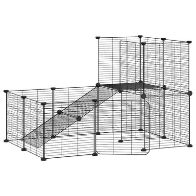 vidaXL cage pour animaux de compagnie Acier vidaXL cage pour animaux de compagnie Acier