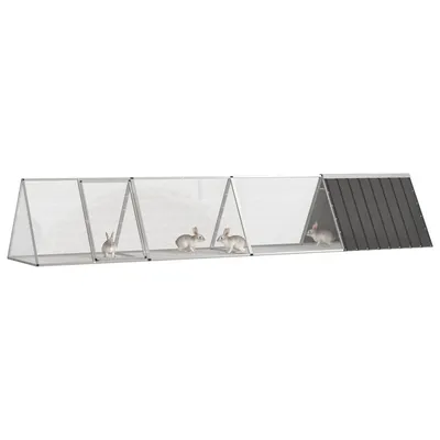 vidaXL cage pour lapins Acier