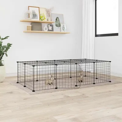 vidaXL cage pour animaux de compagnie Acier