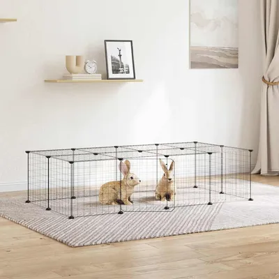 vidaXL cage pour animaux de compagnie Acier
