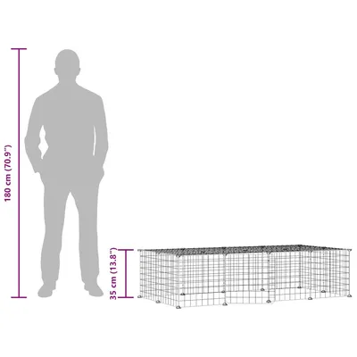 vidaXL cage pour animaux de compagnie Acier