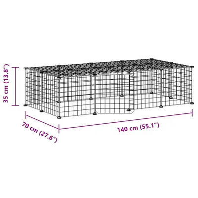 vidaXL cage pour animaux de compagnie Acier
