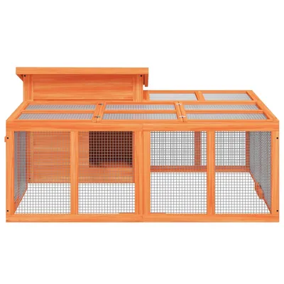 vidaXL clapier Bois de pin