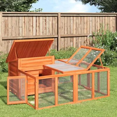 vidaXL clapier Bois de pin