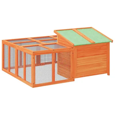 vidaXL clapier Bois de pin