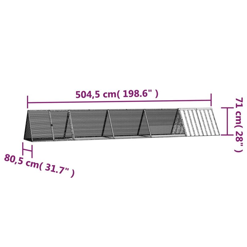 vidaXL cage pour lapins