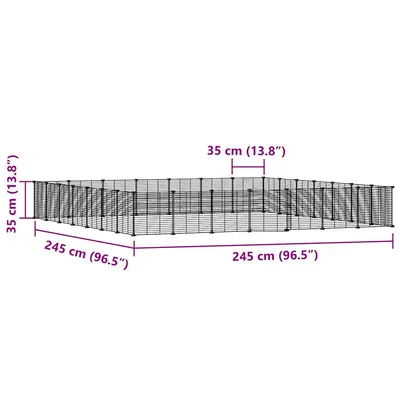vidaXL cage pour animaux de compagnie Acier