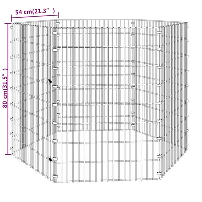 vidaXL enclos pour animaux Fer vidaXL enclos pour animaux Fer