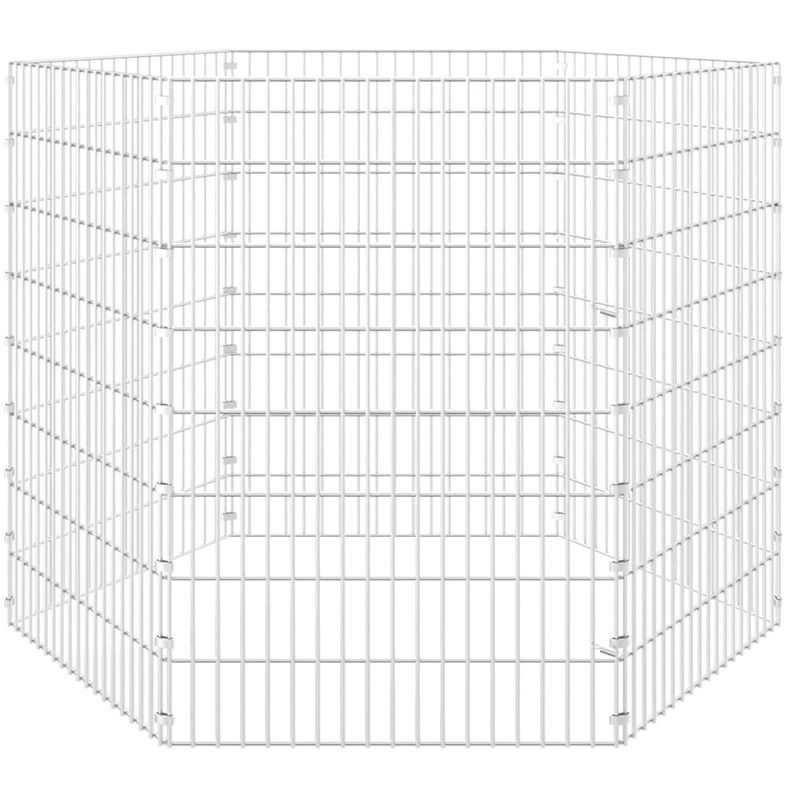 vidaXL enclos pour animaux Fer