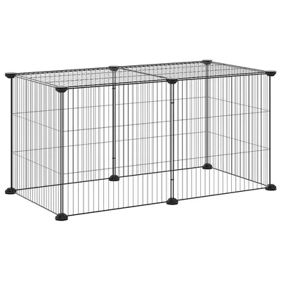 vidaXL cage pour animaux de compagnie Acier