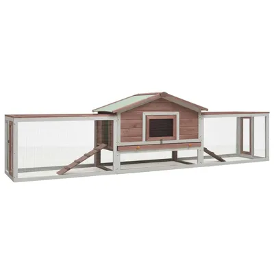 vidaXL clapier pour lapins Bois de pin