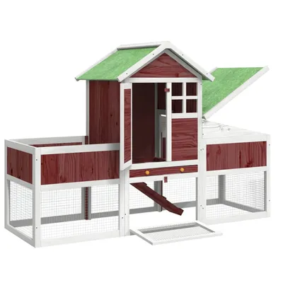 vidaXL clapier Bois de pin