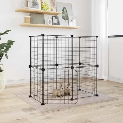 vidaXL cage pour animaux de compagnie Acier
