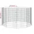vidaXL enclos pour animaux Fer