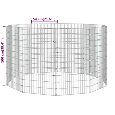 vidaXL enclos pour animaux Fer vidaXL enclos pour animaux Fer