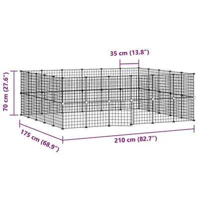 vidaXL cage pour animaux de compagnie Acier