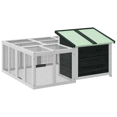 vidaXL clapier Bois de pin